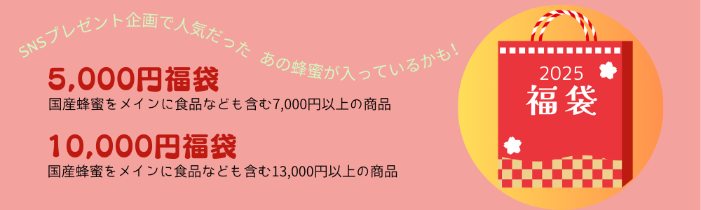 ２０２５年お楽しみ福袋販売中！